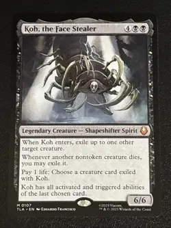 MTG Avatar: The Last Airbender Koh, the Face Stealer 0107 NM Mythic - Image 1