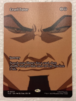 MTG Avatar The Last Airbender Cruel Tutor #0024 Mythic Borderless Non-Foil - Image 1
