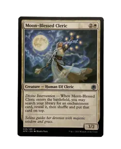 MOON-BLESSED CLERIC AFR MTG WHITE CREATURE UNCOMMON NM - Image 1