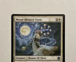 MOON-BLESSED CLERIC AFR MTG WHITE CREATURE UNCOMMON NM - Image 2