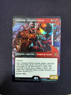 Carnage, Crimson Chaos (SHOWCASE FOIL) Marvel Spider-Man - Magic (MTG) - Image 1
