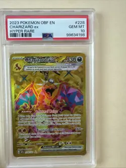 Pokemon TCG Charizard EX Obsidian Flames Holo Hyper Rare Card 228/197 PSA 10 - Image 1