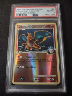 Charizard G 20/147 Supreme Victors Reverse Holo Pokemon TCG 2009 PSA 8 - Image 2