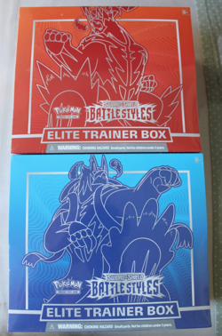 Pokemon Battle Styles Elite Trainer Box X2, Blue & Red Factory Selaed - Image 1