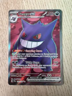 Pokemon TCG: Gengar ex #193/162 Temporal Forces - Full Art Holo - NM - Image 1