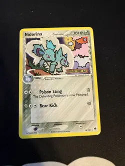 Nidorina 34/101 Reverse Holo Stamped EX Dragon Frontiers Delta Species Pokemon - Image 1