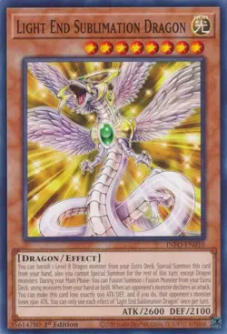 Yugioh - Light End Sublimation Dragon INFO-EN010 The Infinite Forbidden 1st Ed - Image 1