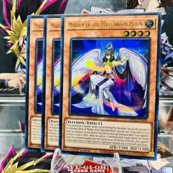 3x Yugioh Playset Maiden of the Millennium Moon MP25-EN209 Ultra Rare Near Mint - Image 1