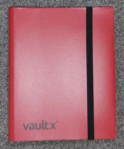 VAULT X 9-Pocket Strap Binder - 20 Pages Album - 360 Cards - RED - Image 1