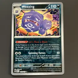 Pokemon TCG 151 Weezing Reverse Holo Card 110/165 Scarlet and Violet - Image 1
