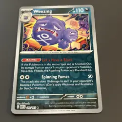 Pokemon TCG 151 Weezing Reverse Holo Card 110/165 Scarlet and Violet - Image 2