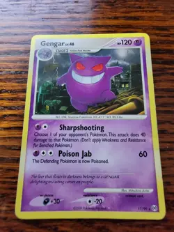 PL Gengar 17/99 Non Holo Rare Platinum Arceus Pokemon Card - Image 1