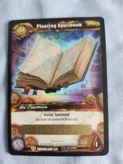 World Of Warcraft Floating Spellbook Loot Card Unscratched 2013 WoW TCG Code - Image 1