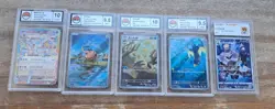 Lot 5 Cartes Pokemon JP Japonais grades 9.5/10 MINT - Image 1