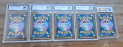 Lot 5 Cartes Pokemon JP Japonais grades 9.5/10 MINT - Image 2