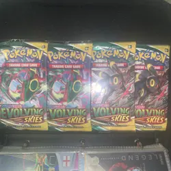 Pokemon Evolving Skies Sealed Booster Packs x4 Rayquaza / Umbreon - Image 1