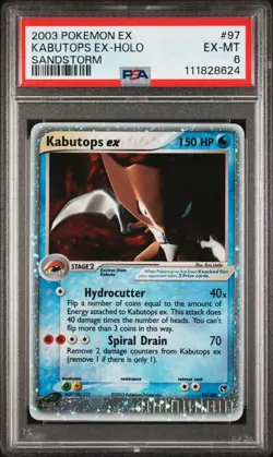 Pokemon Kabutops EX 97/100 Sandstorm PSA 6 EX-MINT - Image 1