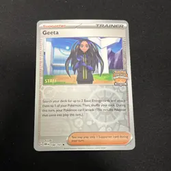 Pokemon TCG Geeta STAFF Stamped Regional Championship Promo 188/197 🔥 - Image 1