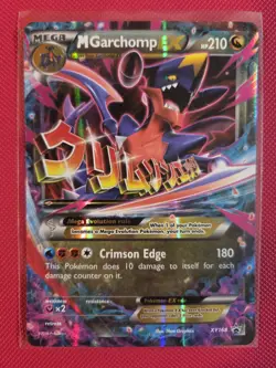 Pokemon M Garchomp EX Black Star Promo XY168 Ultra Rare - LP - Image 1