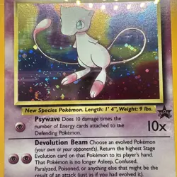 CGC 9 MINT Pokemon Mew #9 Holo Black Star Promo 2000 League Rare W/ Swirl - Image 2
