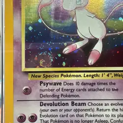 CGC 9 MINT Pokemon Mew #9 Holo Black Star Promo 2000 League Rare W/ Swirl - Image 3