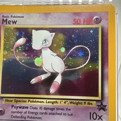CGC 9 MINT Pokemon Mew #9 Holo Black Star Promo 2000 League Rare W/ Swirl - Image 5