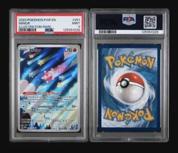 2023 Pokemon Paradox Rift PAR EN Minior Illustration Rare #201 PSA 9 - Image 3