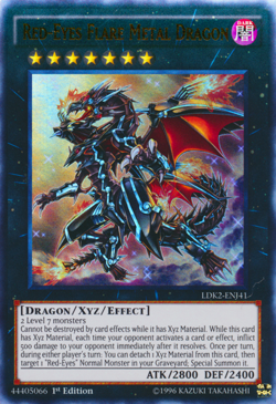 Red-Eyes Flare Metal Dragon - LDK2-ENJ41 - 1st Ed Ultra Rare NM - Yugioh - Image 1