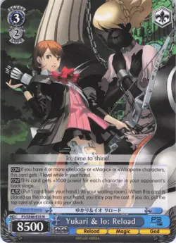 Yukari Takeba Io P3/SE46-55 N Weiss Schwarz Card Persona 3 Reload ENGLISH - Image 1