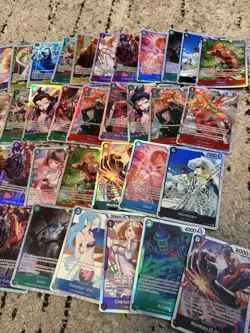 LOT OF 39 One Piece Card SR Foil ONLY English Cards - Image 3