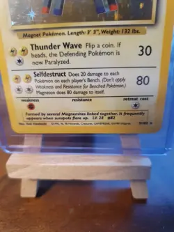 Pokemon TCG Magneton Base Set Holo Rare Card 9/102 WOTC 1999 Vintage Keiji Vgc - Image 5