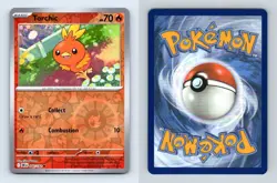 Torchic #040/182 SV Destined Rivals Reverse Holo Common Pokemon 2025 TCG Card - Image 1