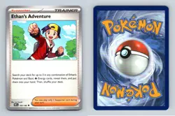 Ethan's Adventure #165/182 SV Destined Rivals Uncommon Pokemon 2025 TCG Card - Image 1