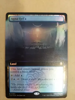 MTG Agna Qel'a Extended Art Foil Avatar The Last Airbender TLA 387 Rare Land NM - Image 1