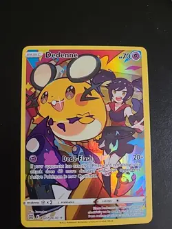 Dedenne TG07/TG30 Ultra Rare Pokemon TCG Brilliant Stars Trainer Gallery LP - Image 1