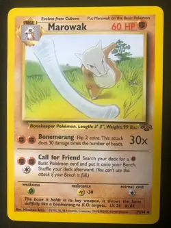 Pokemon 39/64 Marowak Jungle NM - Image 1