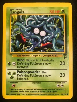 Pokemon 96/130 Tangela Base Set 2 Common NM - Image 1