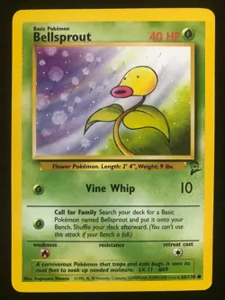 Pokemon 66/130 Bellsprout Base Set 2 Common NM - Image 1