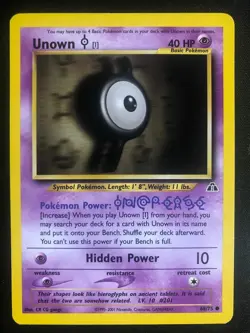 Pokemon 68/75 Unown I Neo Discovery Common NM - Image 1