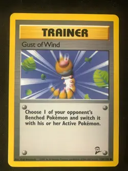 Pokemon 120/130 Gust of Wind Base Set 2 Common NM - Image 1