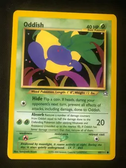 Pokemon 68/111 Oddish Neo Genesis Common NM - Image 1