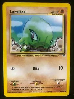 Pokemon 57/75 Larvitar Neo Discovery Common NM - Image 1