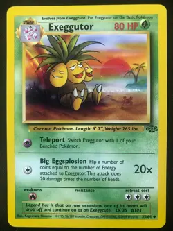 Pokemon 35/64 Exeggutor Jungle NM - Image 1