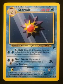 Pokemon 94/130 Starmie Base Set 2 NM - Image 1