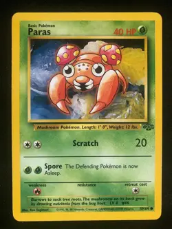 Pokemon 59/64 Paras Jungle Common NM - Image 1