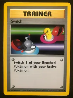 Pokemon 95/102 Switch Base Set Unlimited Common NM - Image 1