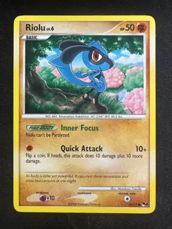 Pokemon TCG 16/17 Riolu Pop Series 8 Common LP - Image 1