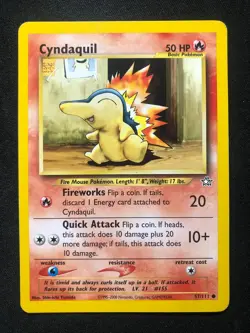Pokemon 57/111 Cyndaquil Neo Genesis Common NM - Image 1