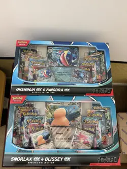 Lot of 6 Pokemon Snorlax Ex & Blissey Ex + Kingdra Ex Greninja Ex Box - Image 1