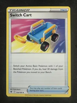 Pokemon TCG 154/189 Switch Cart Astral Radiance Uncommon NM - Image 1
